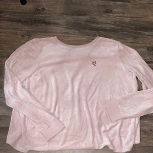 Light pink velvet long sleeve